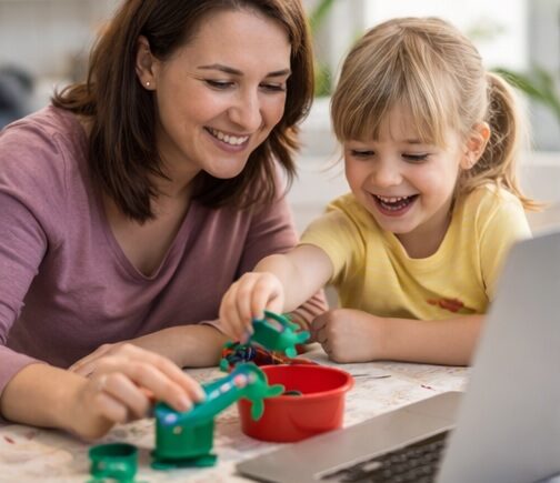 Using real toys to make online therapy fun and enjoyable